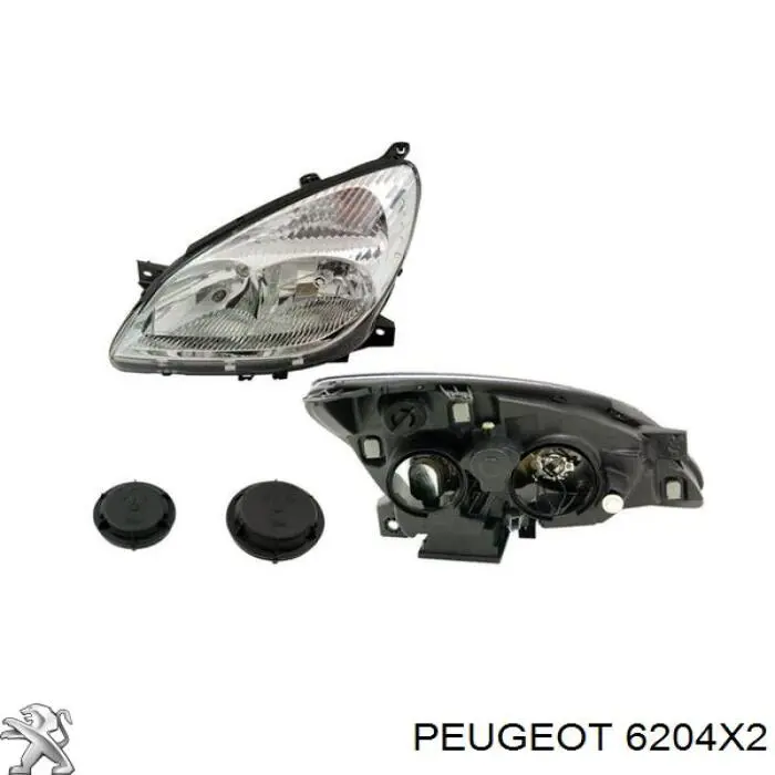 Купити 6204X2 Peugeot/Citroen Основна фара в зборі ліва