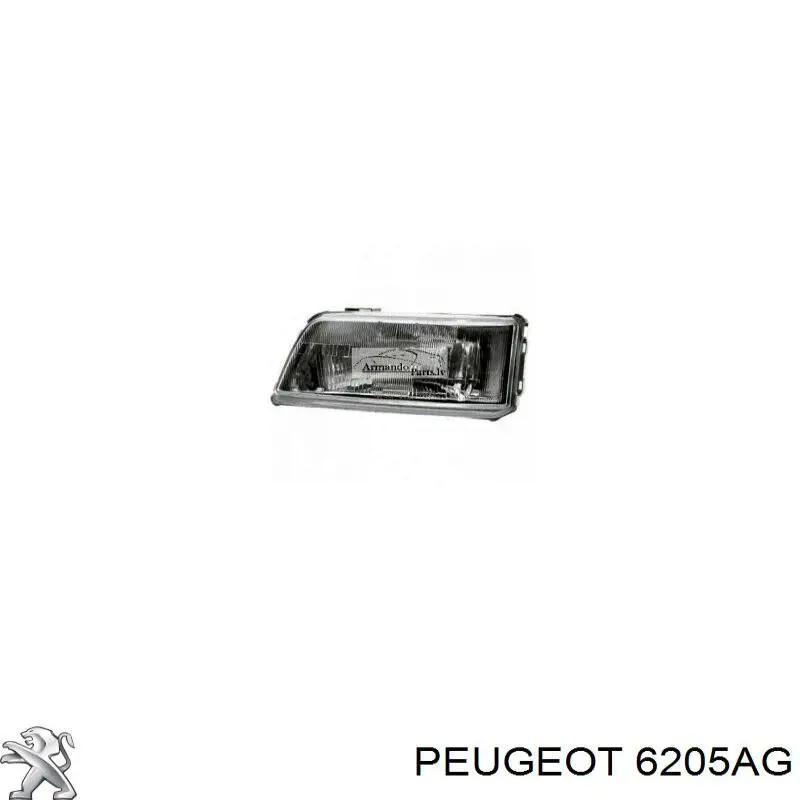 6205AG Peugeot/Citroen фара права