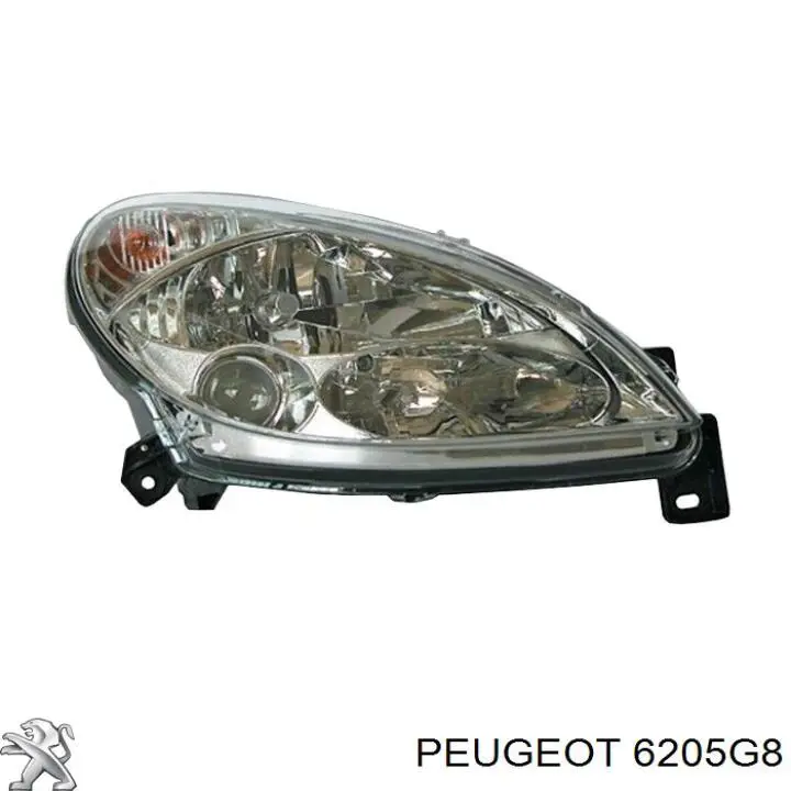 Купити 6205G8 Peugeot/Citroen Права блок фара