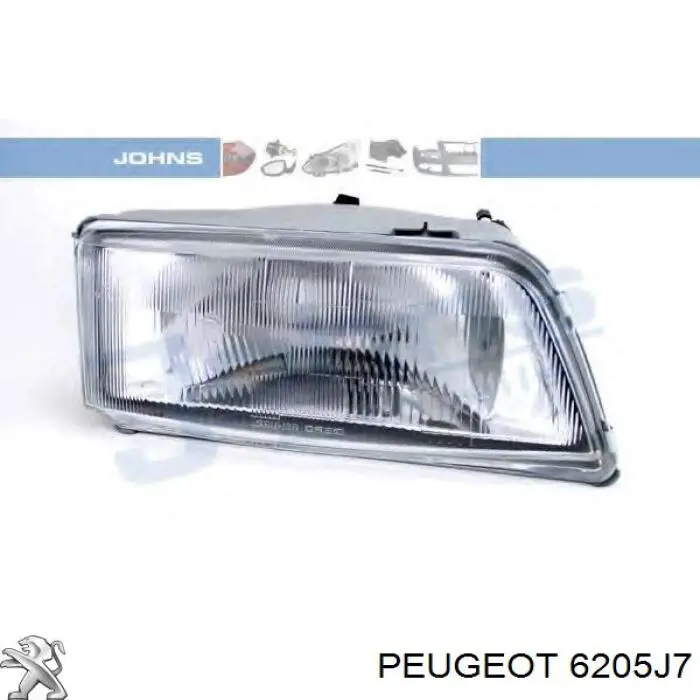 6205J7 Peugeot/Citroen фара права