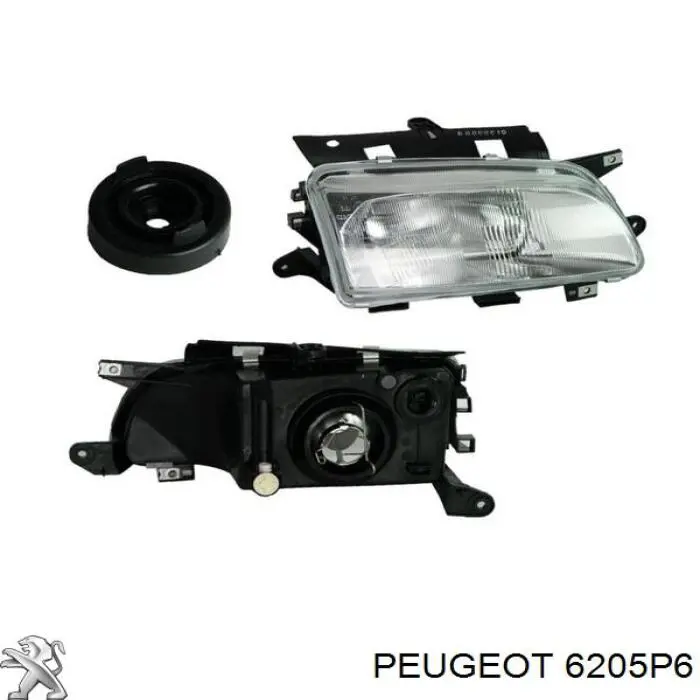 Фара правая Peugeot/Citroen 6205P6 ціна, від 38.85 USD