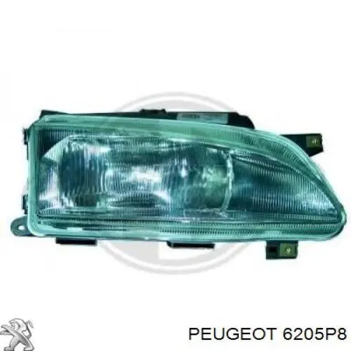 Купити 6205P8 Peugeot/Citroen Права блок фара