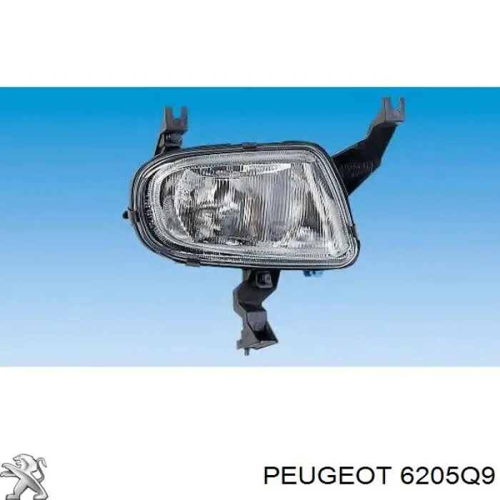Права протитуманні фари Peugeot/Citroen 6205Q9 ціна, від 30.73 USD