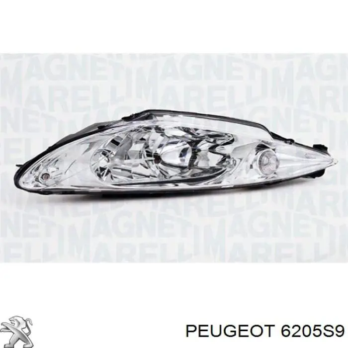 Фара правая Peugeot/Citroen 6205S9 ціна, від 50.26 USD