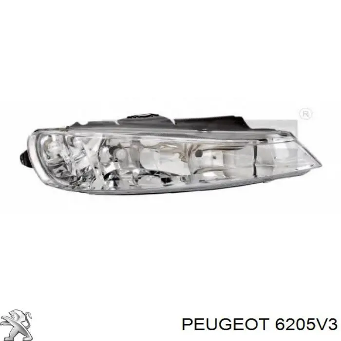 Купити 6205T3 Peugeot/Citroen Права блок фара
