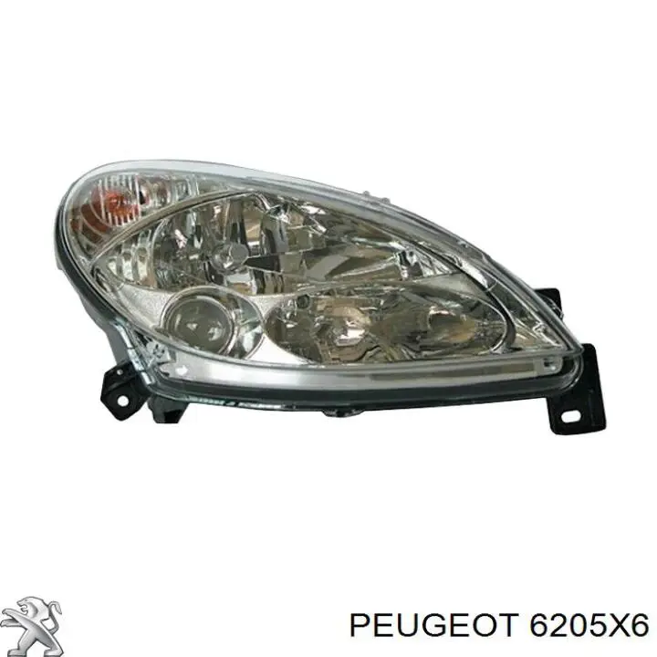 Фара правая Peugeot/Citroen 6205X6 ціна, від 105.24 USD