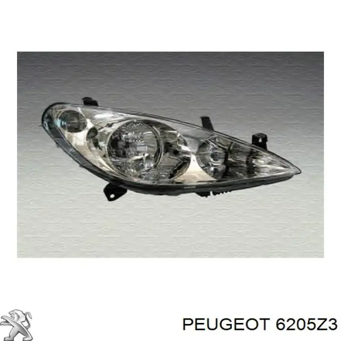 Купити 6205Z3 Peugeot/Citroen Права блок фара