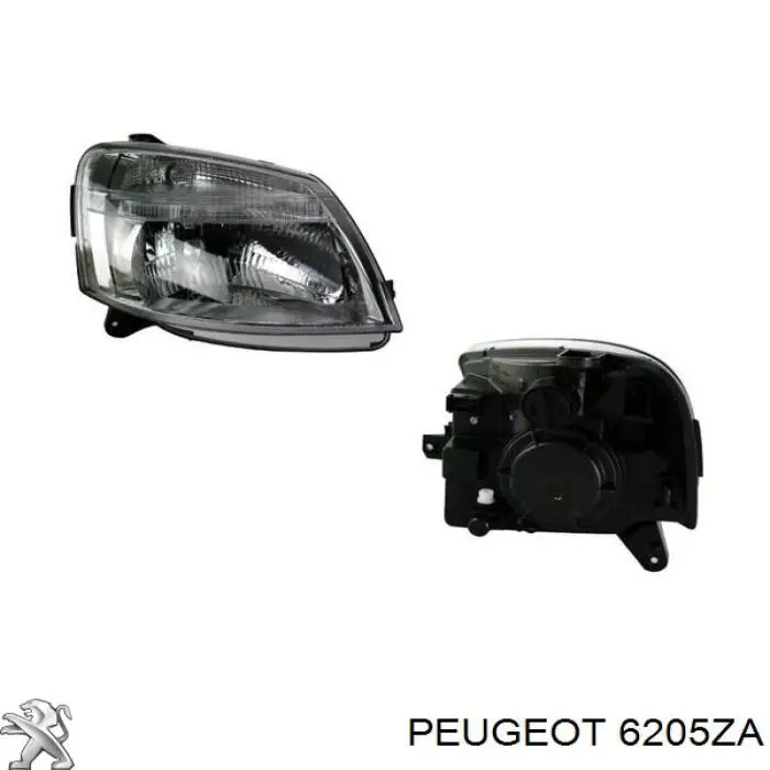 Основна фара - вставка Peugeot/Citroen 6205ZA ціна, від 81.10 USD