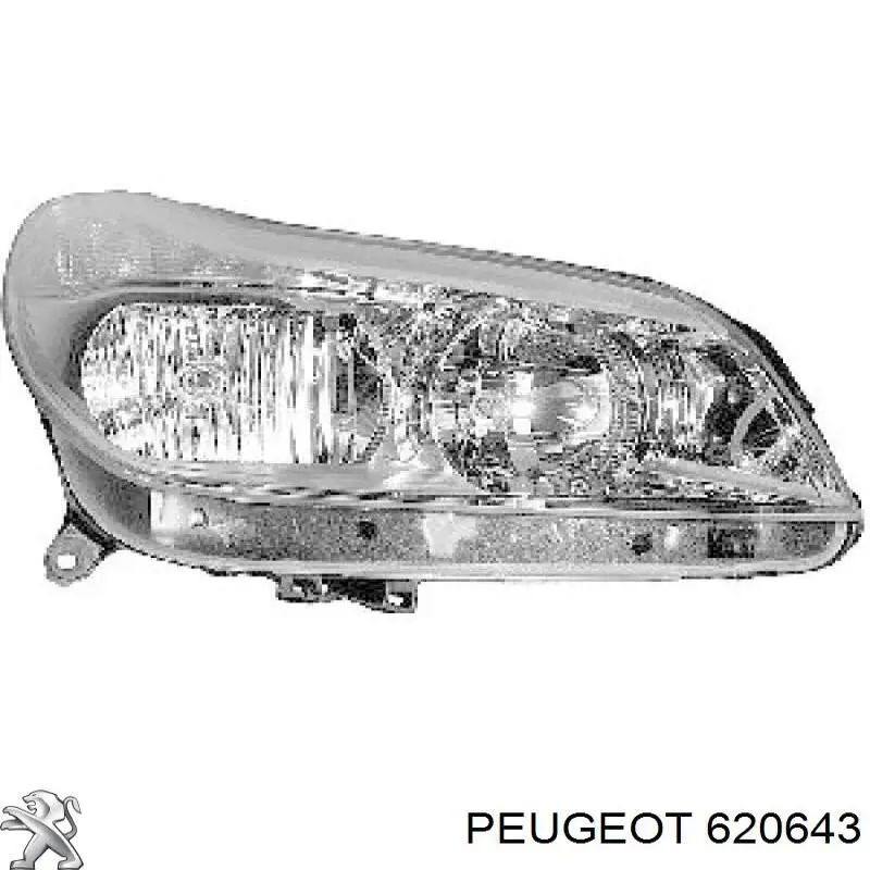 Купити 620643 Peugeot/Citroen Права блок фара