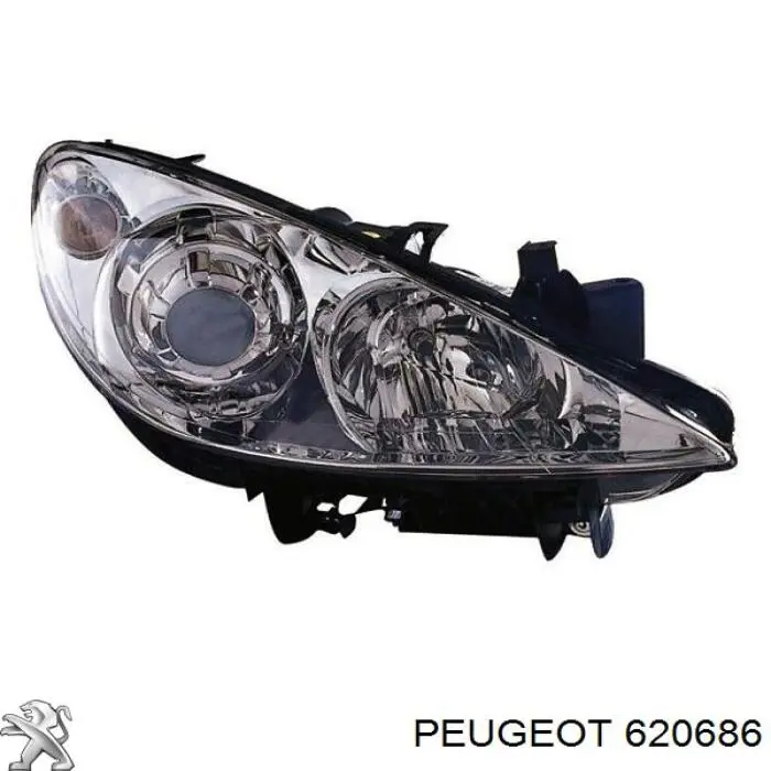 620686 Peugeot/Citroen фара права