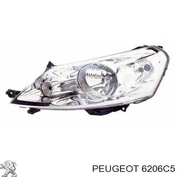 Купити 6206C5 Peugeot/Citroen Права блок фара