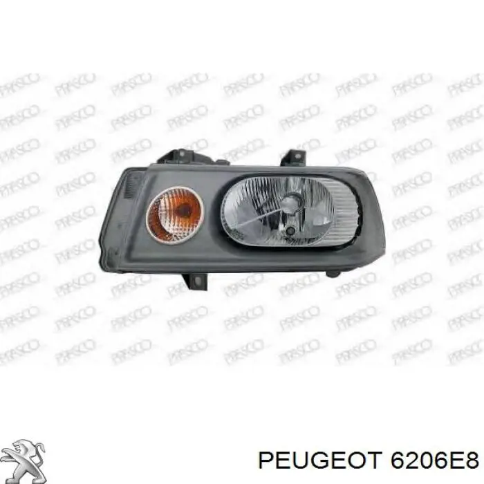 6206E8 Peugeot/Citroen Основна фара - вставка