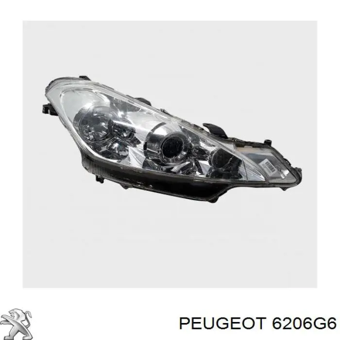 Фара правая Peugeot/Citroen 6206G6 ціна, від 556.81 USD