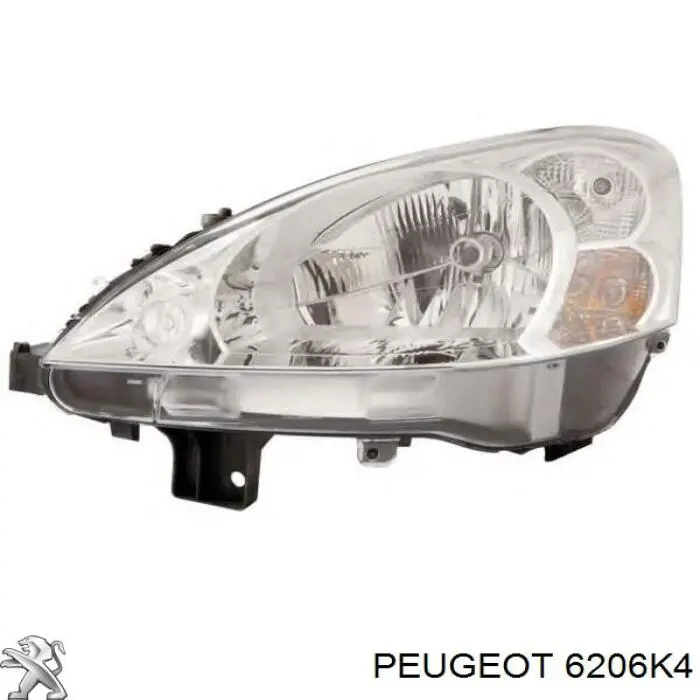 Купити 6206K4 Peugeot/Citroen Права блок фара