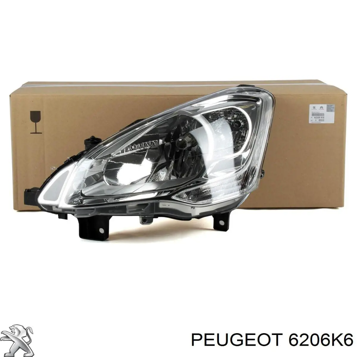 Купити 6206K6 Peugeot/Citroen Права блок фара