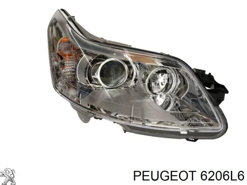 6206L6 Peugeot/Citroen фара права