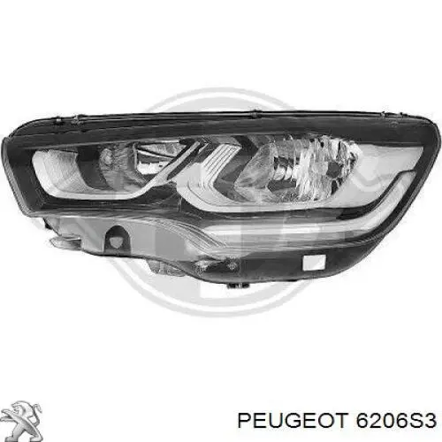 Фара правая Peugeot/Citroen 1614324580 ціна, від 778.25 USD