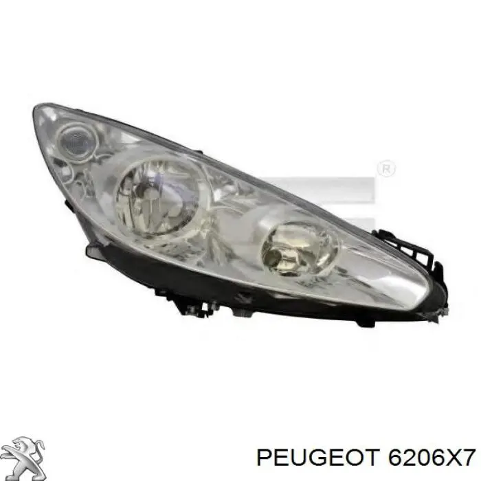 Основна фара - вставка Peugeot/Citroen 6206X7 ціна, від 1414.53 USD