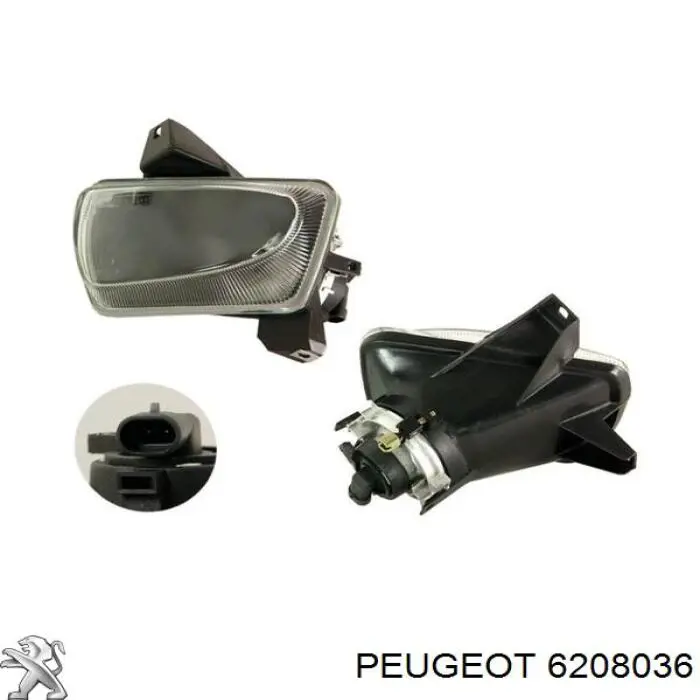 Фара протитуманна, ліва 6208036 Peugeot/Citroen