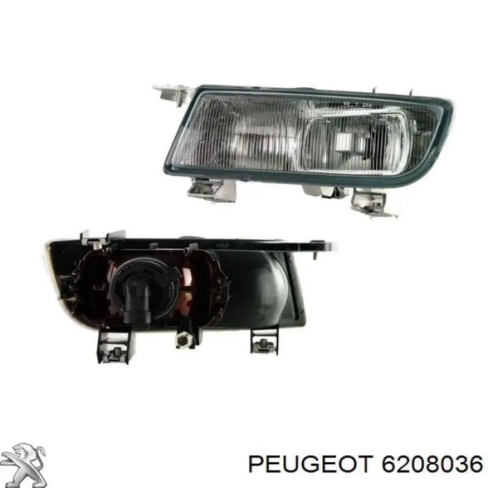 Туманка ліва Peugeot/Citroen 6208036