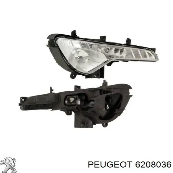 Купити 6208036 Peugeot/Citroen Фара протитуманна, ліва