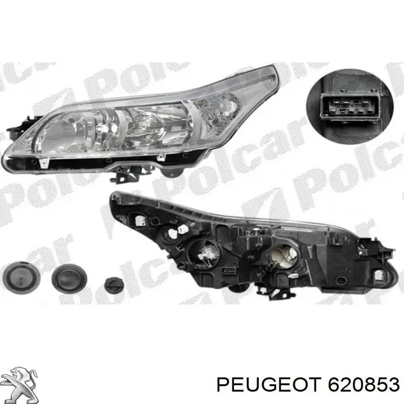 Фари Peugeot/Citroen 620853 ціна, від 107.81 USD
