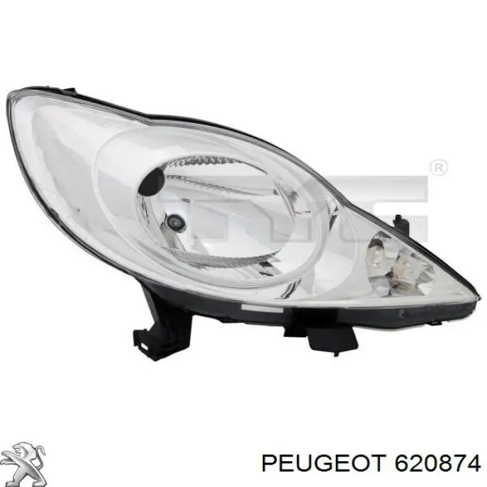 620874 Peugeot/Citroen Фара дальнього світла в зборі