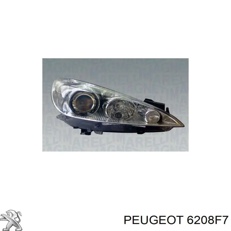 6208F7 Peugeot/Citroen Фара дальнього світла в зборі
