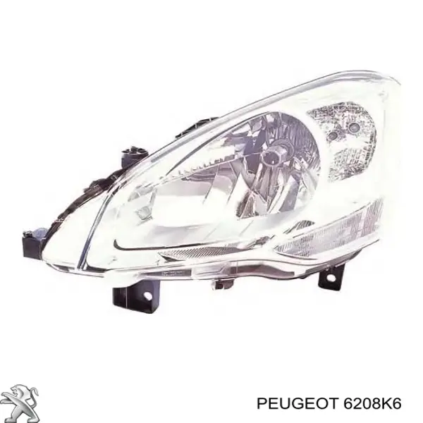 6208K6 Peugeot/Citroen фара ліва