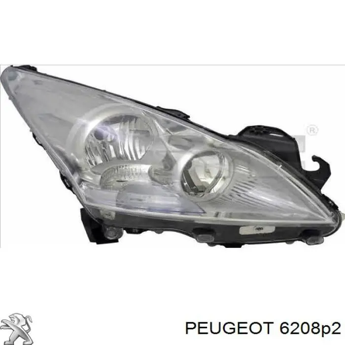 6208P2 Peugeot/Citroen Фара дальнього світла в зборі