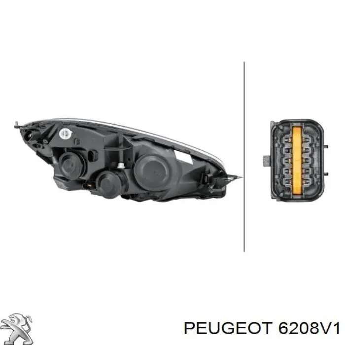 Фари Peugeot/Citroen 6208V1 ціна, від 148.18 USD