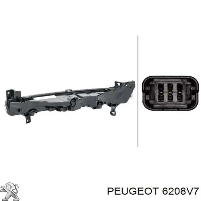 6208V7 Peugeot/Citroen Фара денного світла, ліва