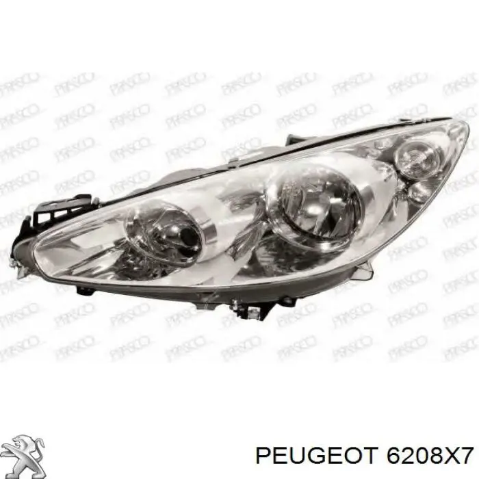 Купити 00006208X7 Peugeot/Citroen Фара ліва передня