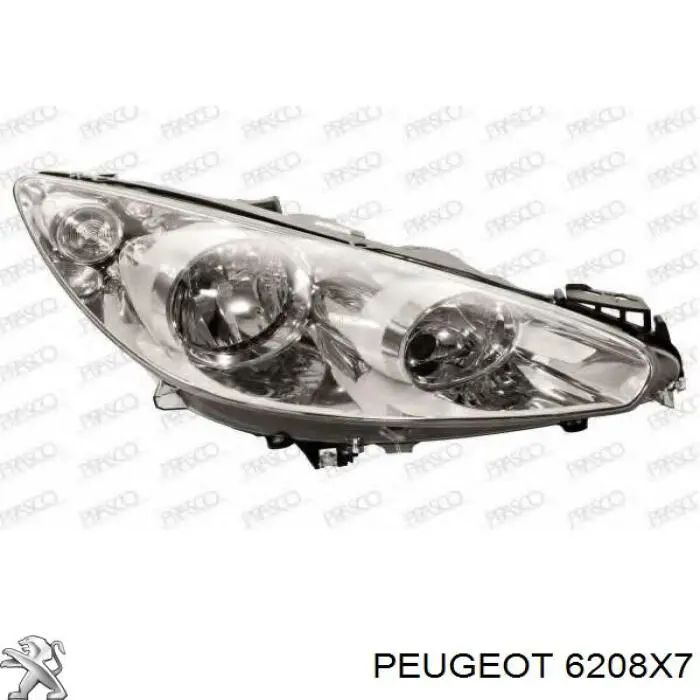 Фари Peugeot/Citroen 00006208X7 ціна, від  USD