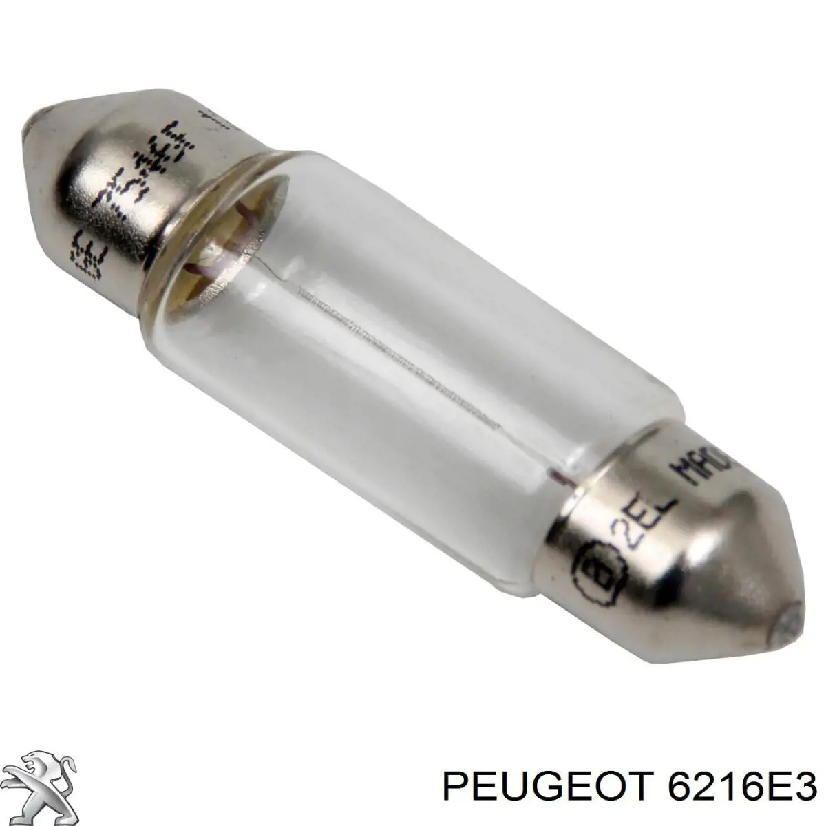 Лампочка плафону освітлення салону/кабіни Peugeot/Citroen 6216E3 ціна, від 0.53 USD