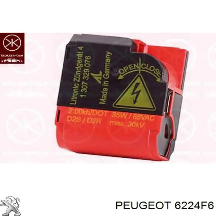 6224F6 Peugeot/Citroen Блок упавленія автосвітла