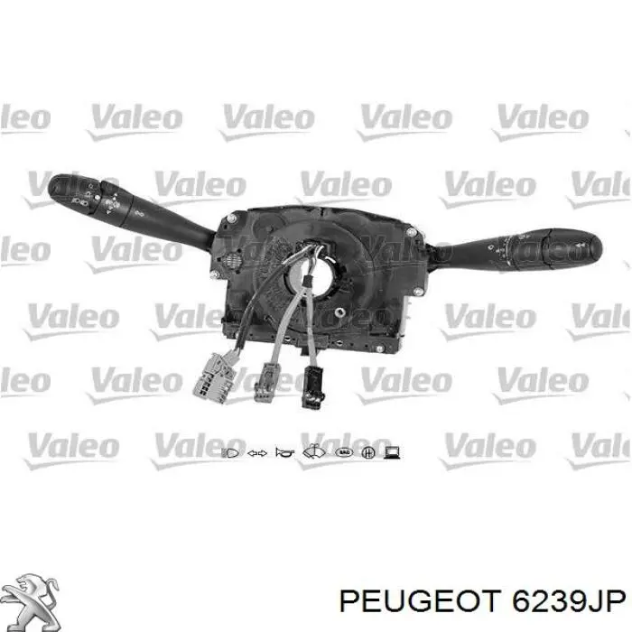 Купити 00006239JP Peugeot/Citroen Перемикач підрульовий, лівий