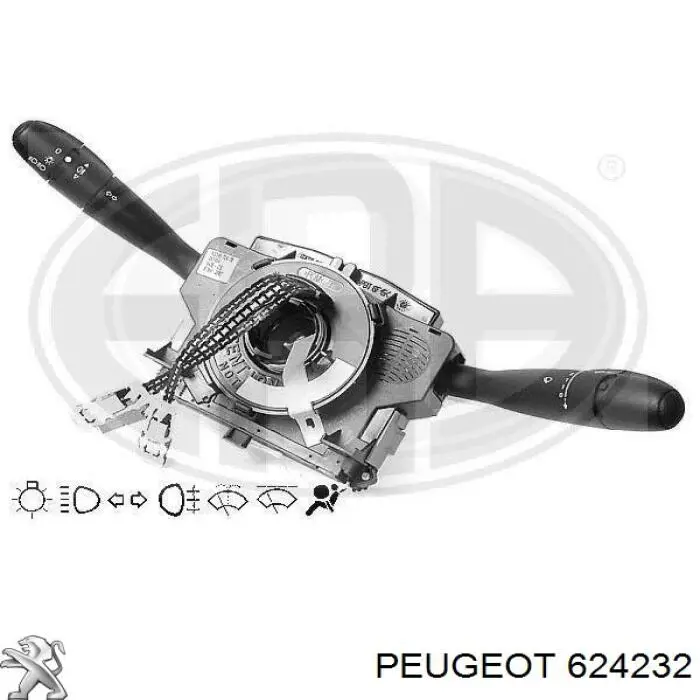 Перемикач підрульовий, в зборі 624232 Peugeot/Citroen