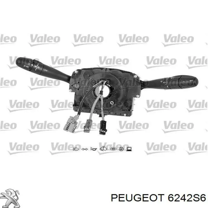 6242S6 Peugeot/Citroen Перемикач підрульовий, лівий