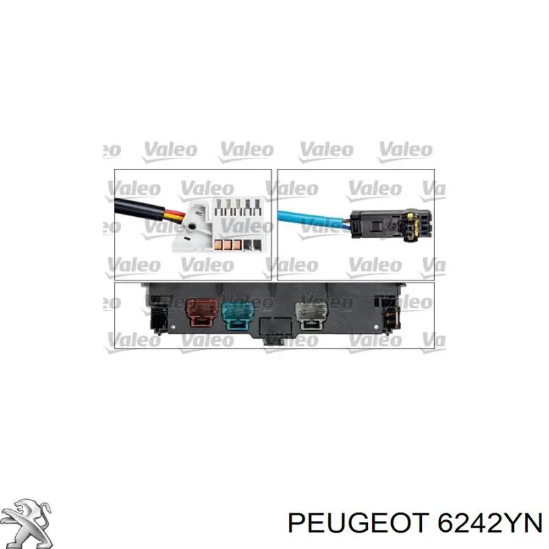 Перемикач підрульовий, лівий Peugeot/Citroen 6242YN ціна, від  USD
