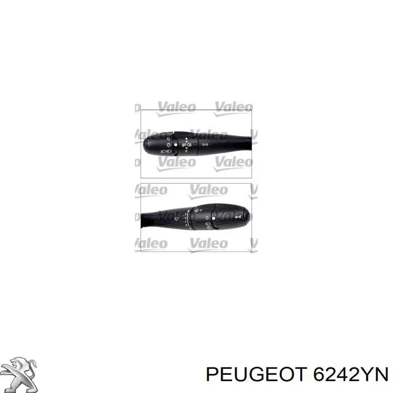 Купити 6242YN Peugeot/Citroen Перемикач підрульовий, лівий