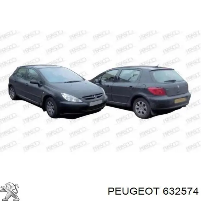 Повторювач повороту на крилі 632574 Peugeot/Citroen