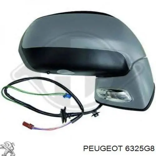 Ліхтар підсвічування дзеркала заднього виду Peugeot/Citroen 6325G8 ціна, від 11.63 USD