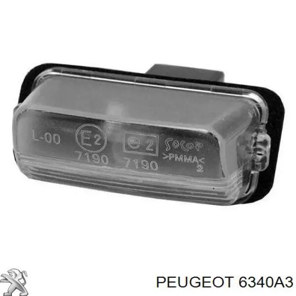 Купити 6340A3 Peugeot/Citroen Ліхтар підсвічування заднього номерного знака