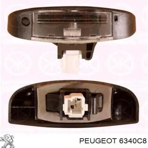 Купити 6340C8 Peugeot/Citroen Ліхтар підсвічування заднього номерного знака