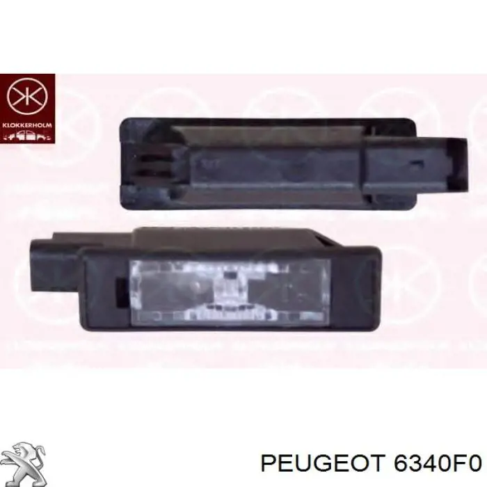 6340F0 Peugeot/Citroen ліхтар підсвічування заднього номерного знака