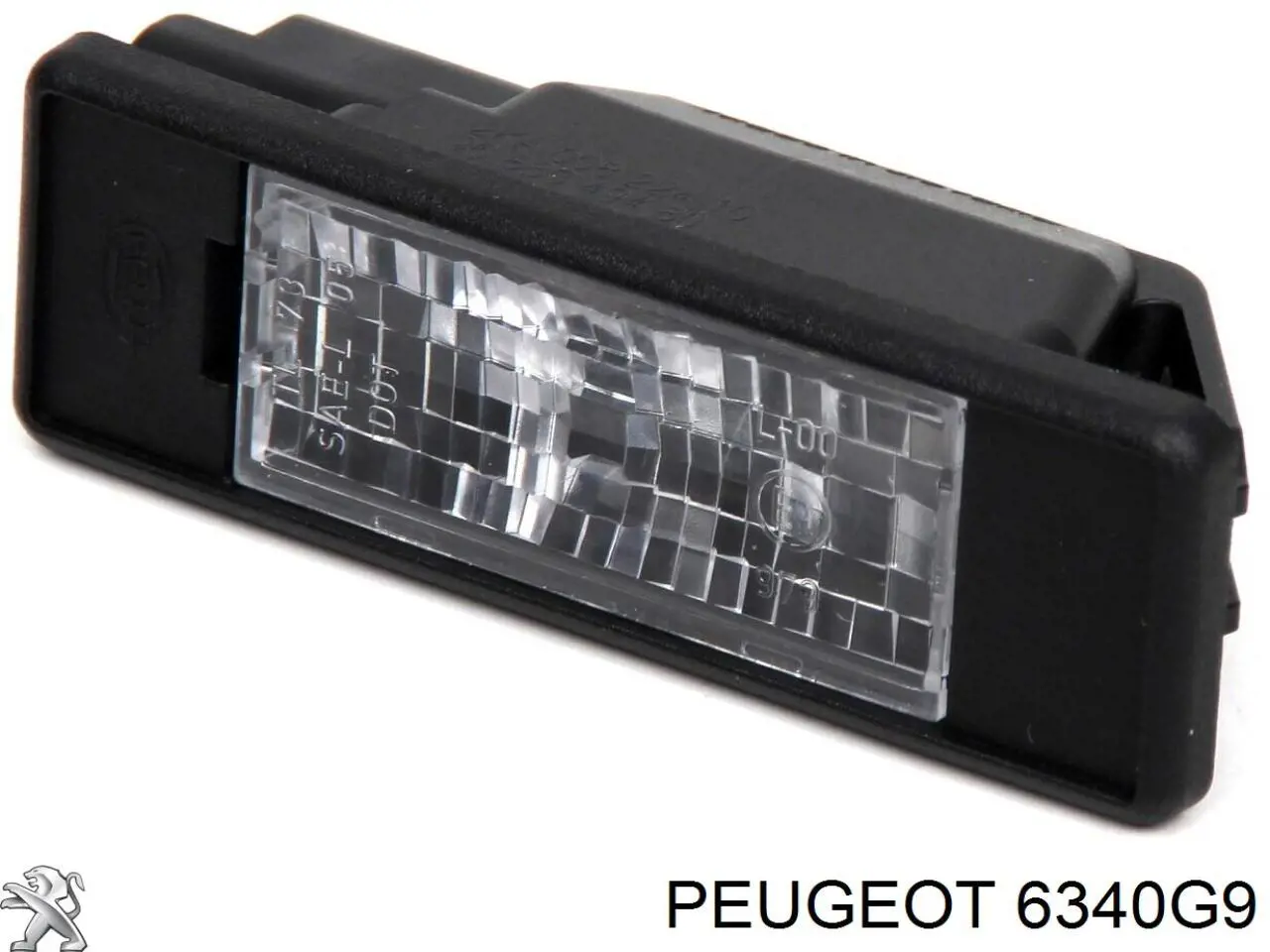 Ліхтар підсвічування заднього номерного знака 6340G9 Peugeot/Citroen