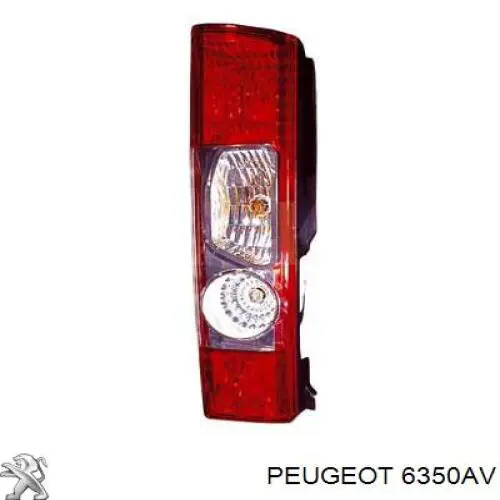 Ліхтар задній лівий Peugeot/Citroen 6350AV ціна, від 24.33 USD