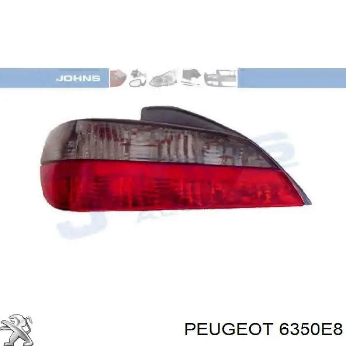 6350E8 Peugeot/Citroen ліхтар задній лівий