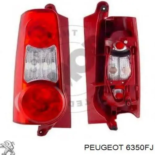 6350FJ Peugeot/Citroen ліхтар задній лівий